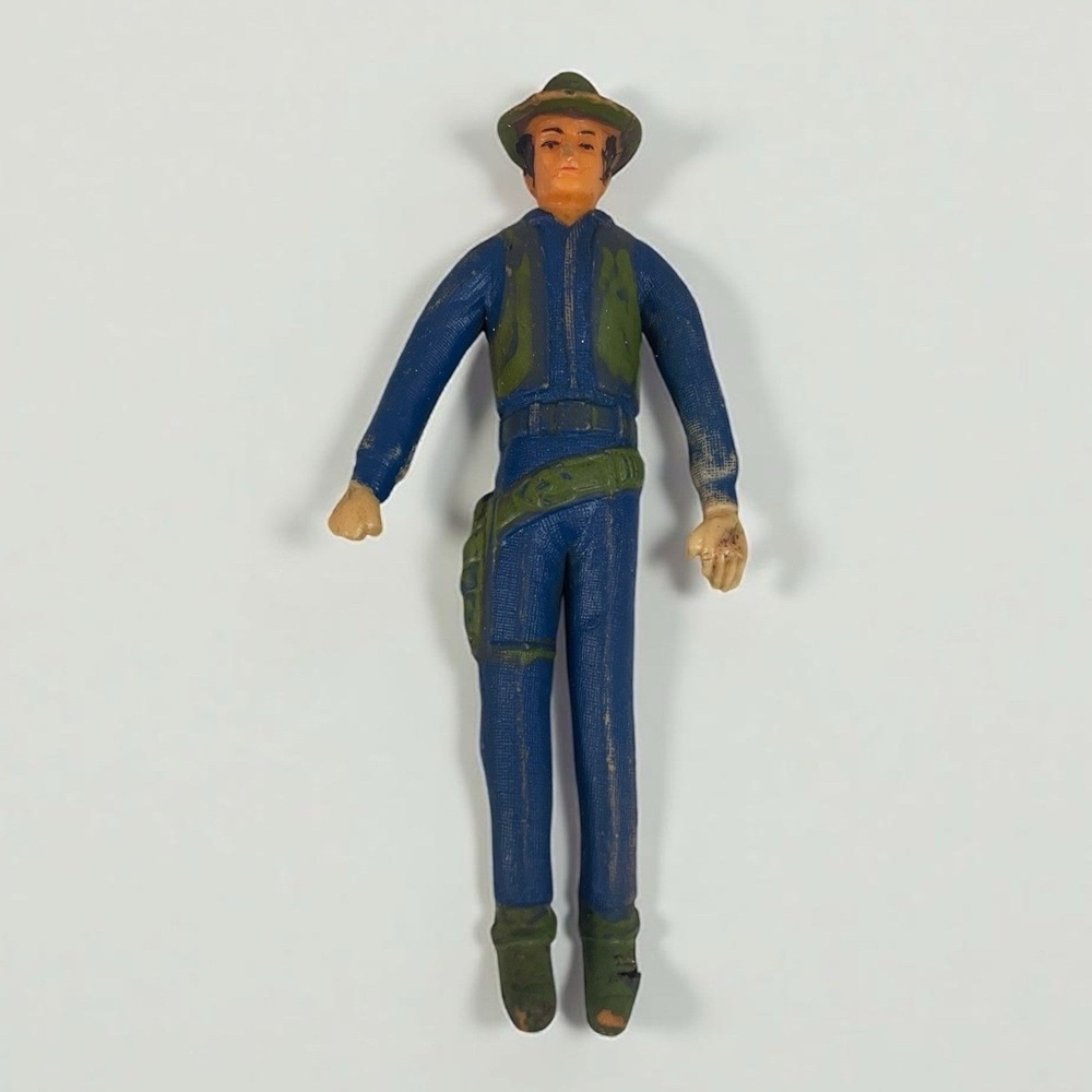 VTG 1968 Buddy L Bendable Cowboy Gunslinger Rancher Blue Figure